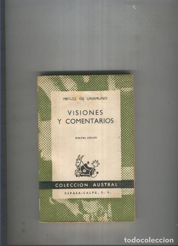 Libros: Visiones y comentarios - Miguel de Unamuno - Foto 1