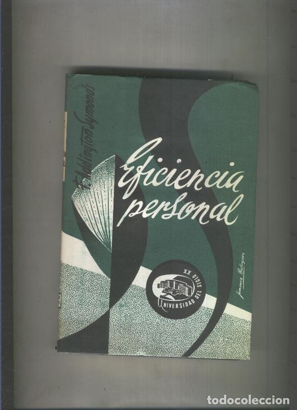 Libros: Eficiencia personal - F. Addington Symonds
