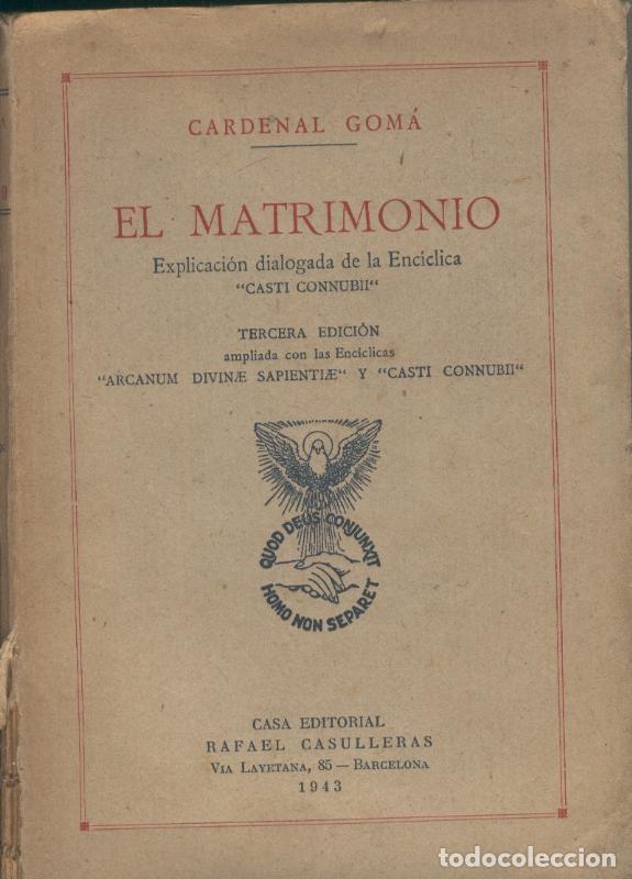Libros: El matrimonio - Cardenal Goma - Foto 1