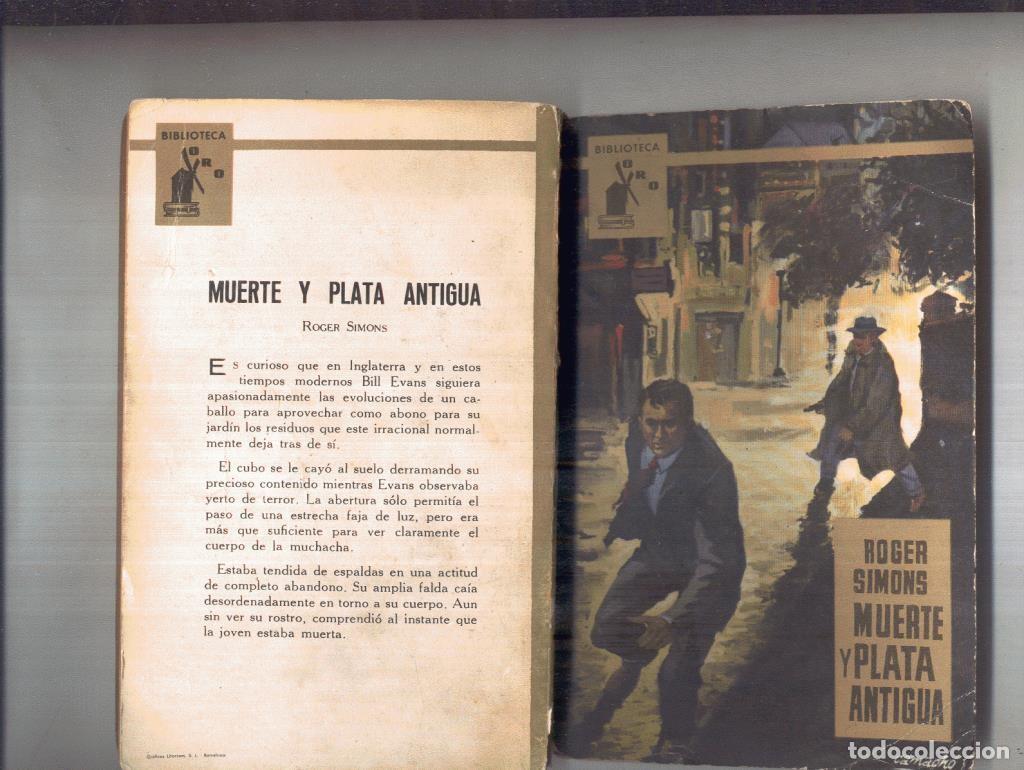 B&uuml;cher: Biblioteca Oro numero 489: Muerte y Plata Antigua (ejemplar aviejado) - Roger Simons