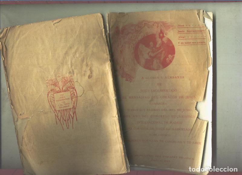 books: A gloria y alabanza de Jesus Sacramentado (cubierta estropeada segun imagen) - Varios