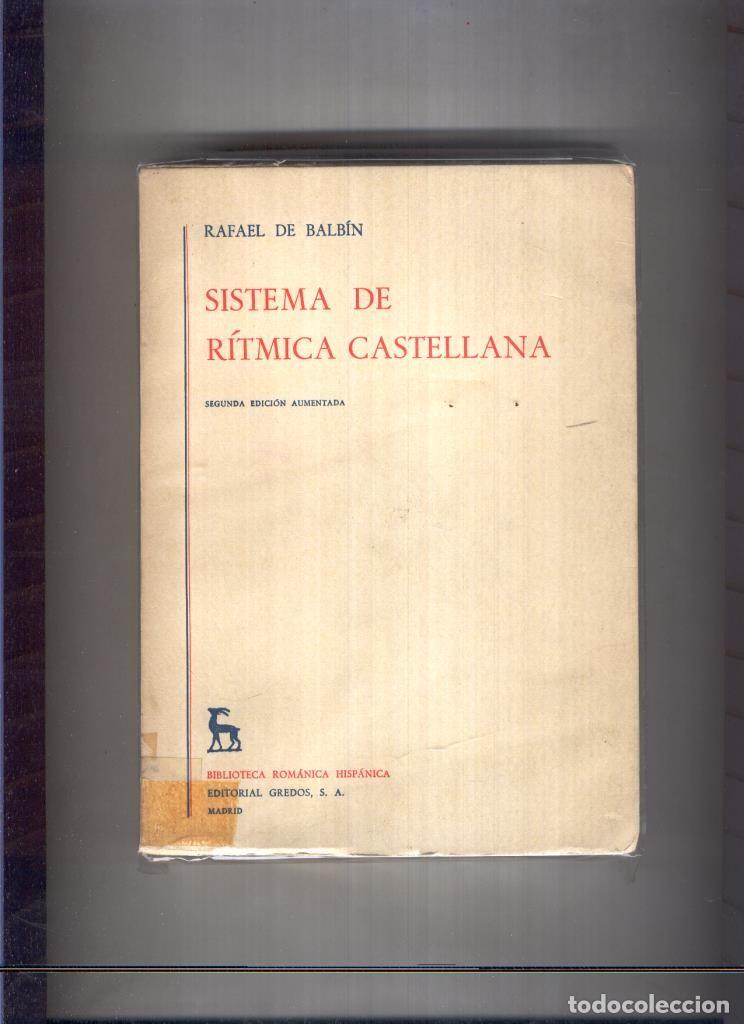 B&uuml;cher: Sistema de Ritmica Castellana (segunda edicion 1968) - Rafael de Balbin