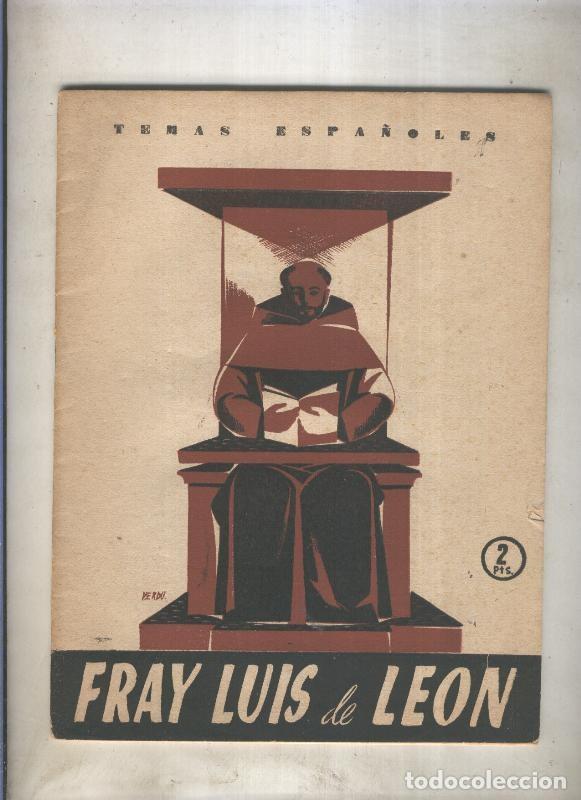 B&uuml;cher: Temas Espa&ntilde;oles numero 193: Fray Luis de Leon - Venancio Luis Agudo