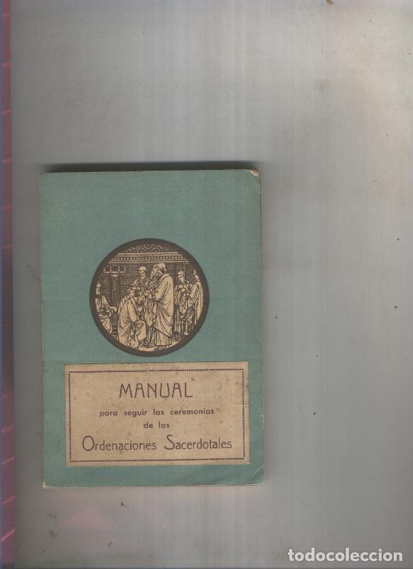 Livros em segunda m&atilde;o: Manual de ordenandos para seguir las ceremonias de las ordenaciones sacerdotales - Varios