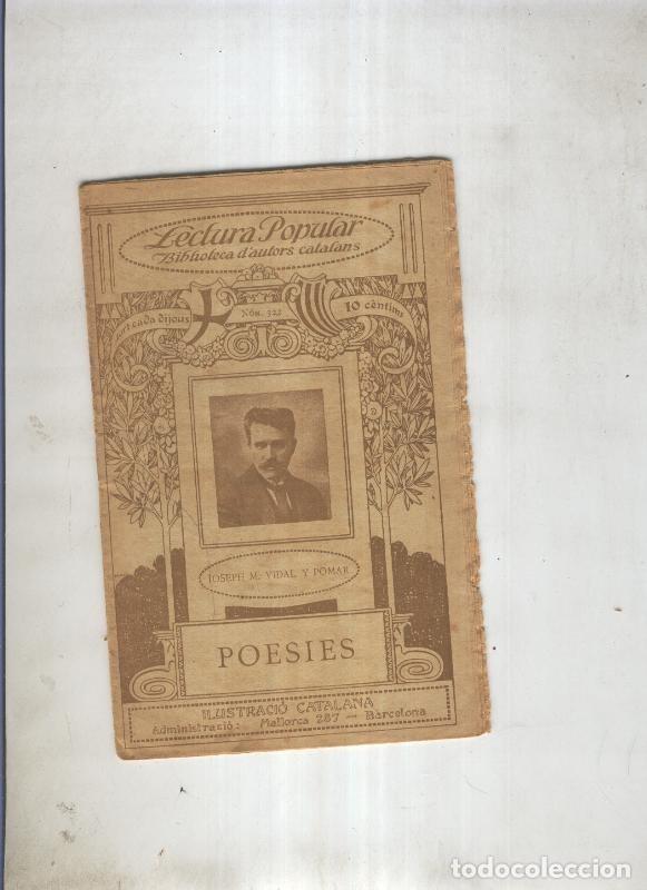 Libros: Poesies de Joseph M.Vidal y Pomar - Joseph M.Vidal y Pomar - Foto 1