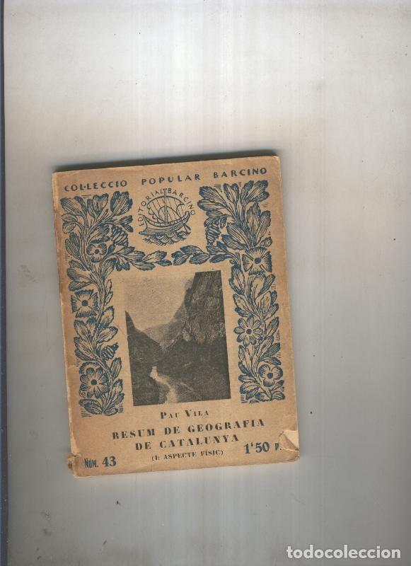 Libros: Resum de Geografia de Catalunya - Pau Vila - Foto 1