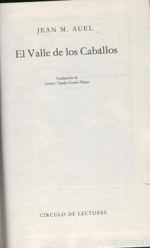 Libros: El valle de los caballos - Jean M. Auel - Foto 1