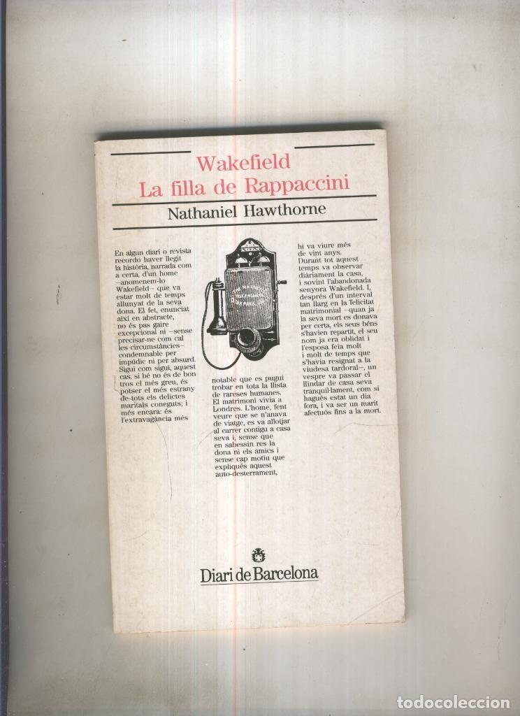 Libros: Wakefield. La filla de Rappaccini - Nathaniel Hawthorne - Foto 1