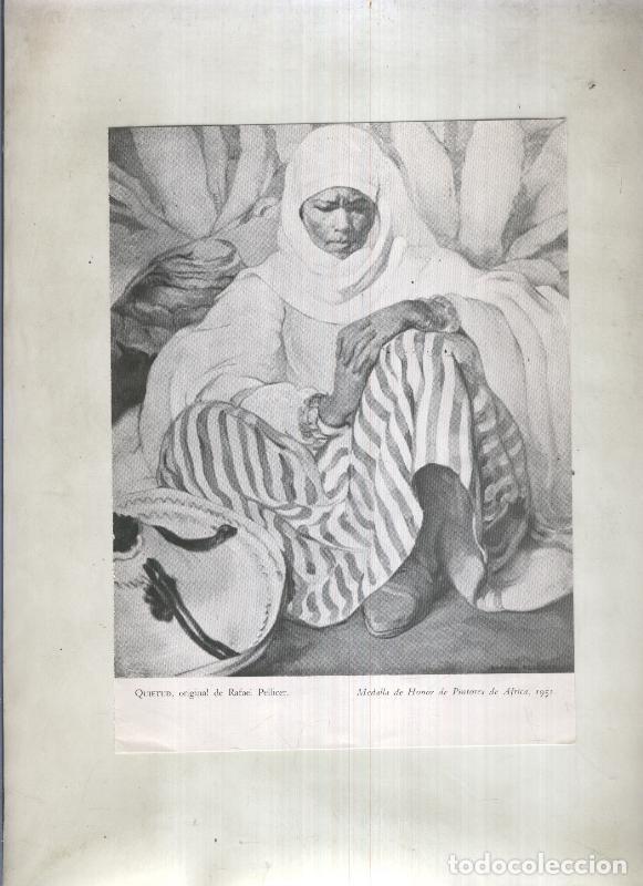 Libros: Lamina 15 x 21 cm: Quietud (tipo arabe) obra de Rafael Pellicer - varios