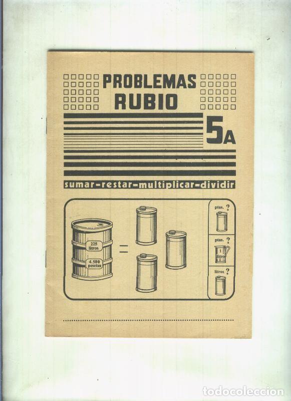Libros: Problemas Rubio numero 5A: sumar-restar-multiplicar-dividir - Rubio - Foto 1