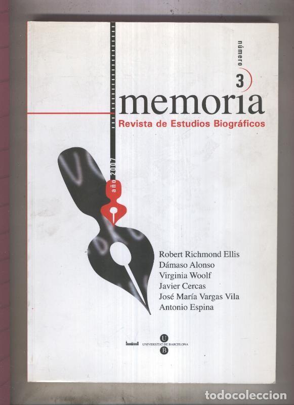 books: Memoria revista de estudios biograficos numero 3 (2007) - Varios