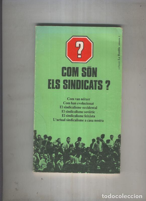 Libros: Com son els sindicats - Varios - Foto 1