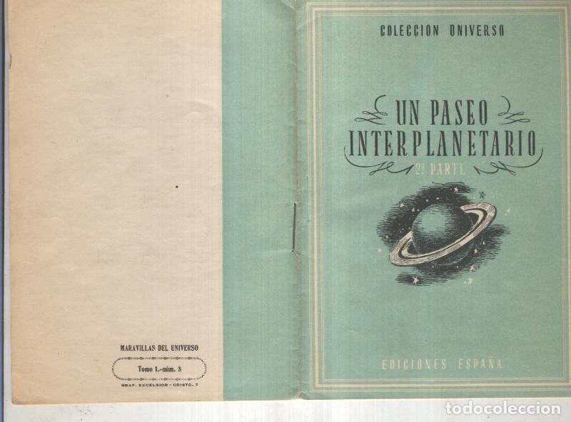 Libri di seconda mano: Coleccion Universo tomo I numero 08: Un paseo interplanetario, segunda parte - Varios