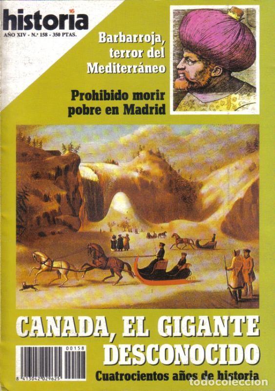 Libri di seconda mano: Historia 16 numero 158: Canada, el gigante desconocido - Varios
