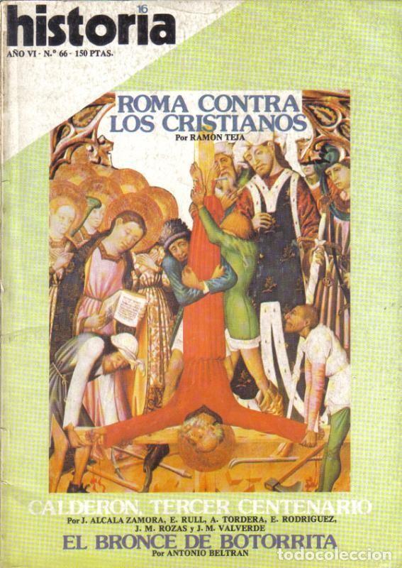 Libros: Historia 16 numero 066: Roma contra los Cristianos - Varios