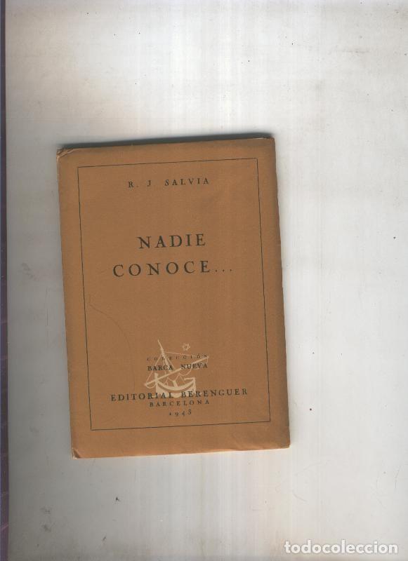 Libros: Nadie conoce - R.J. Salvia