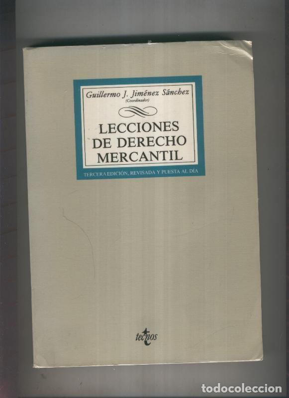 Libri di seconda mano: Lecciones de derecho mercantil - Guillermo J. Jimenez Sanchez