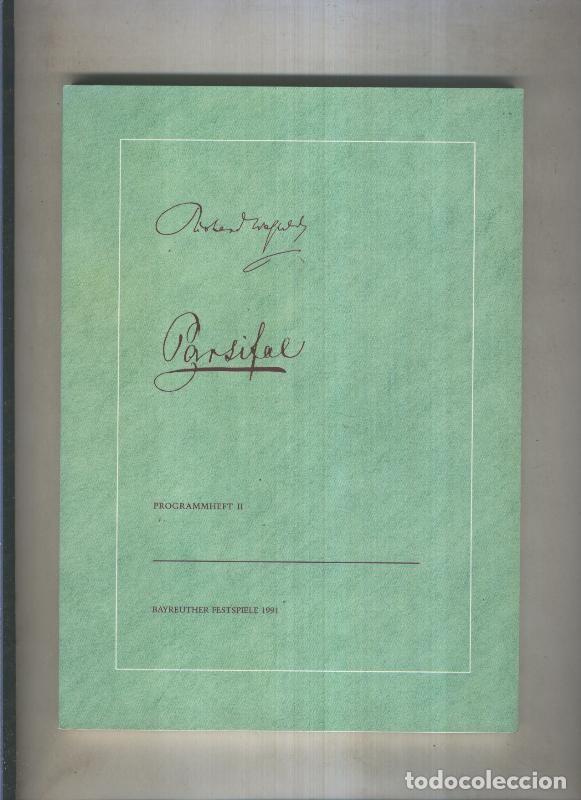 books: Programa festival 1991 volumen 2: Parsifal - Varios