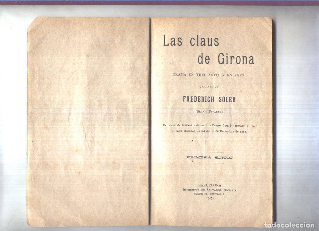 Libri di seconda mano: Las claus de Girona (ejemplar sin la cubierta original) - Serafi Pitarra