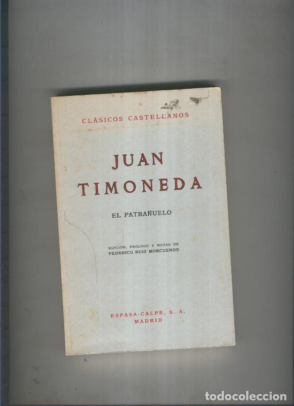 Libros: El Patra&ntilde;uelo - Juan Timoneda - Foto 1