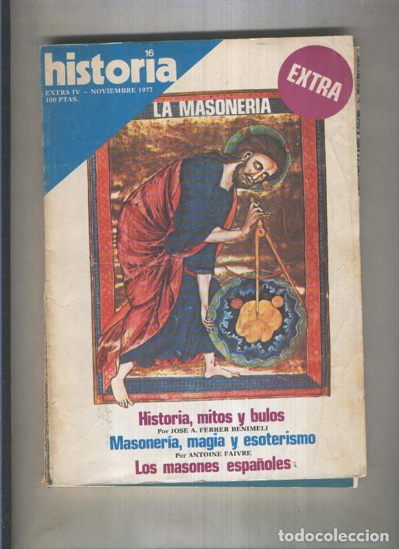 B&uuml;cher: Historia 16 extra numero 04: La masoneria (numerado 2 en trasera) - Varios