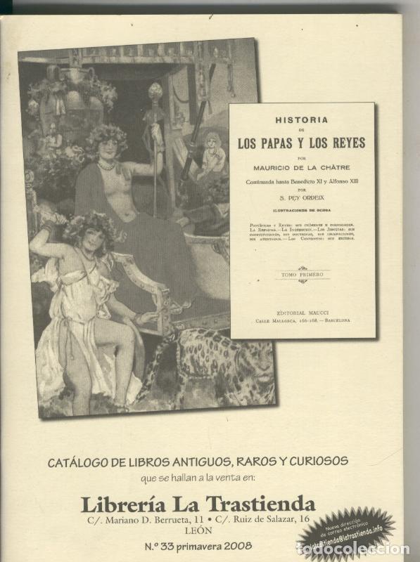 Libri di seconda mano: Catalogo Libreria La Trastienda numero 33 primaera 2008 - Varios