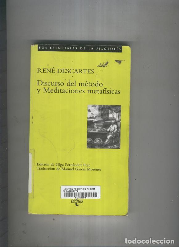 books: Discurso del metodo y Meditaciones metafisicas - Rene Descartes