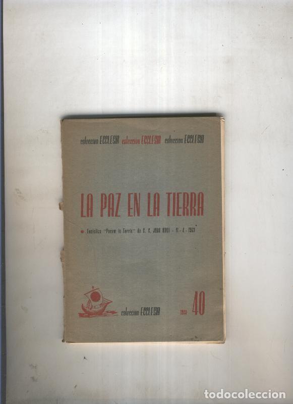 Libros: La paz en la tierra - Varios - Foto 1