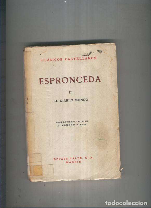 Libri di seconda mano: El diablo mundo II - Espronceda