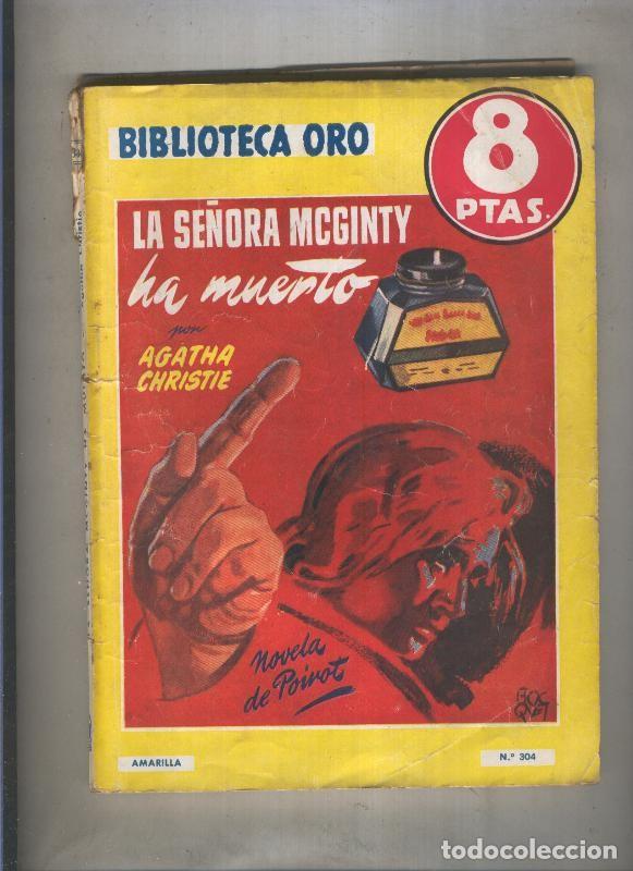 Livres: Biblioteca Oro de 8 pts numero 304: La se&ntilde;ora McGinty ha muerto - Agatha Christie
