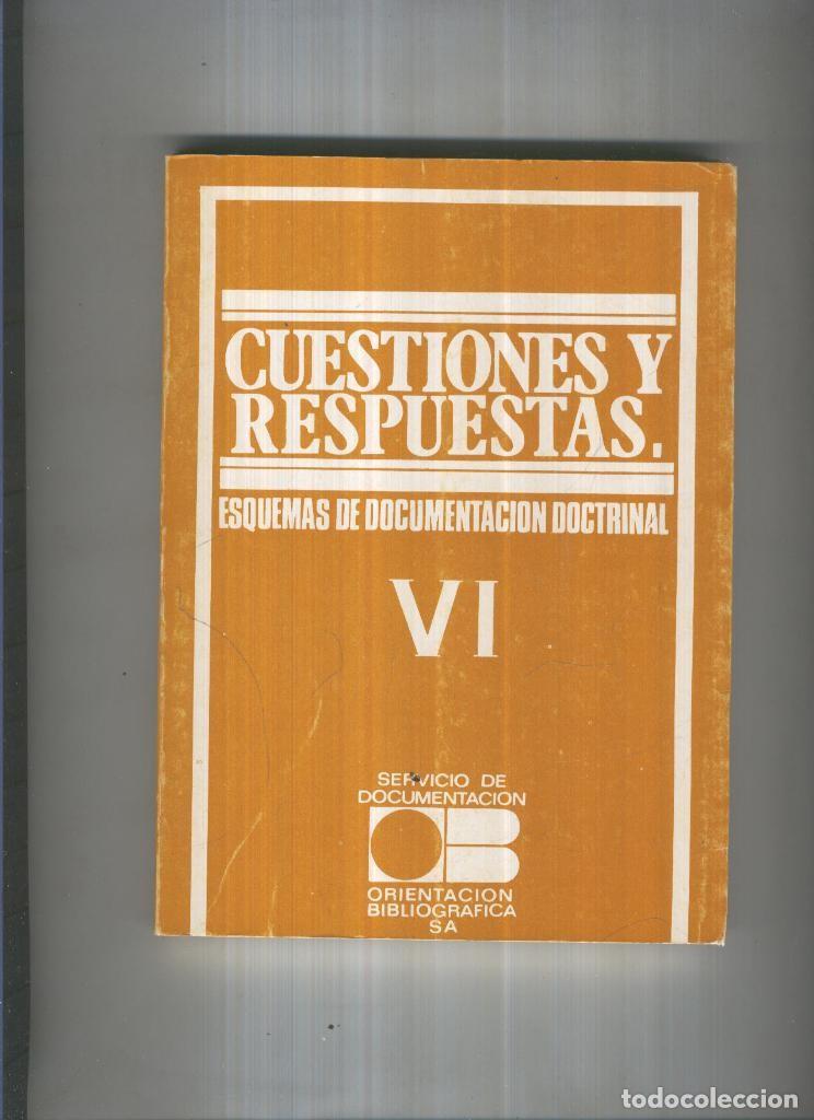 Libros: Cuestiones y respuestas Vol. VI - Varios - Foto 1
