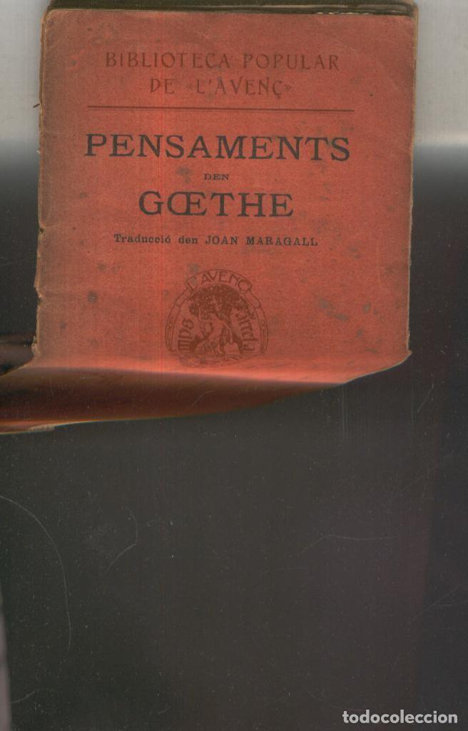 Libros: Pensaments de Goethe - Goethe
