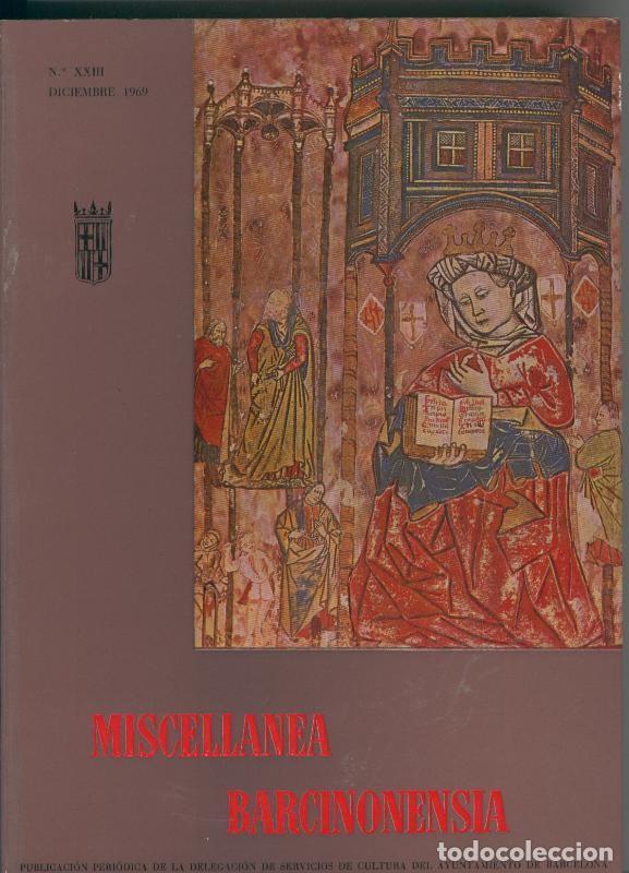 Libros: Miscellanea Barcinonensia numero 23 (1969) - Varios - Foto 1