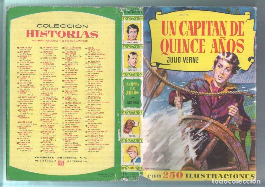 B&uuml;cher: Historias numero 036: Un capitan de quince a&ntilde;os - Julio Verne, dibujos: Pedro Alferez