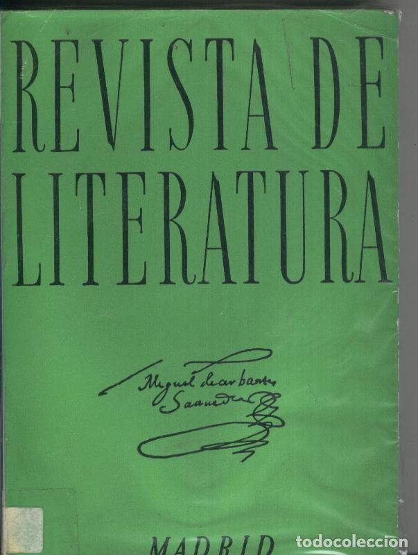 books: Revista de Literatura.Tomo 49 - Varios