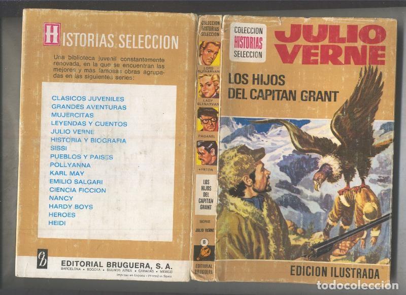 Libros: Historias Seleccion serie Julio Verne numero 08: Los hijos del capitan grant - Julio Verne, dibujo: