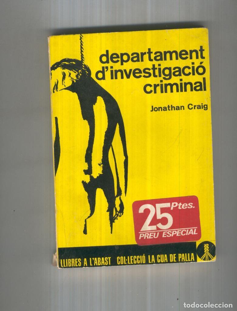 Libros: DEPARTAMENT D'INVESTIGACIO CRIMINAL - Jonathan Craig