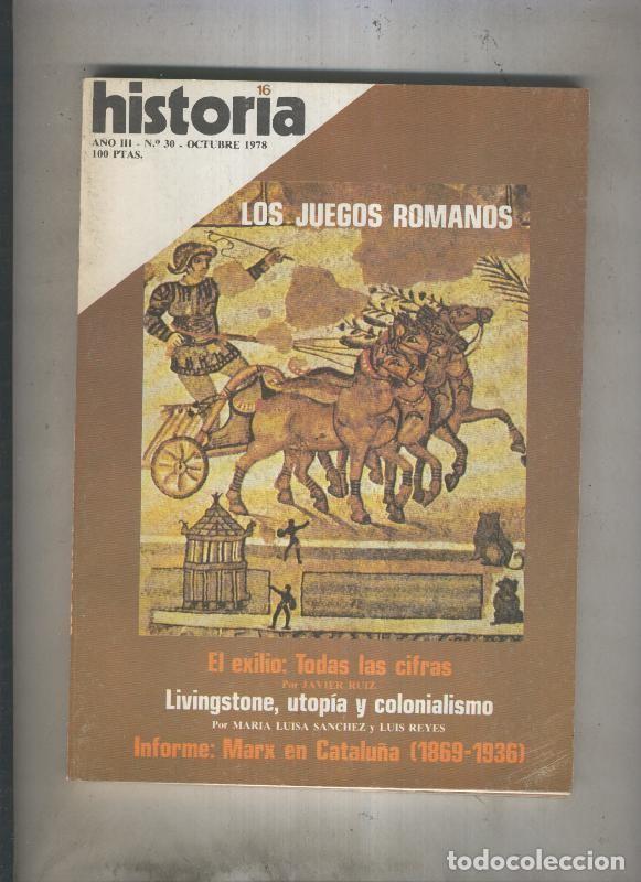 Libri di seconda mano: Historia 16 numero 030: Los juegos romanos - Varios