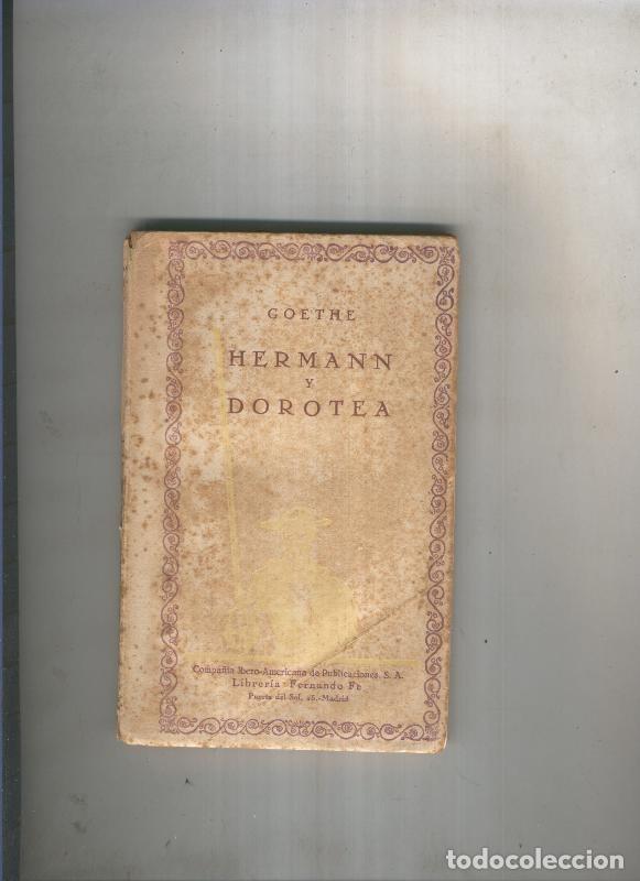 Libros: Hermann y Dorotea - Goethe