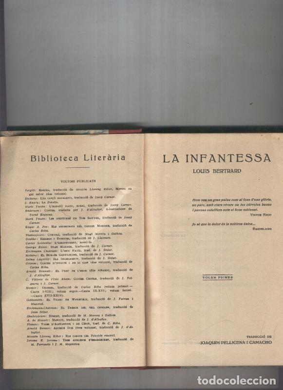 Libri di seconda mano: La infantesa Volumen I - Louis Bertrand