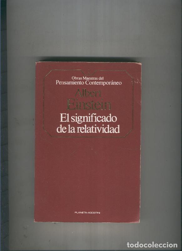 Libros: El significado de la relatividad - Albert Einstein - Foto 1