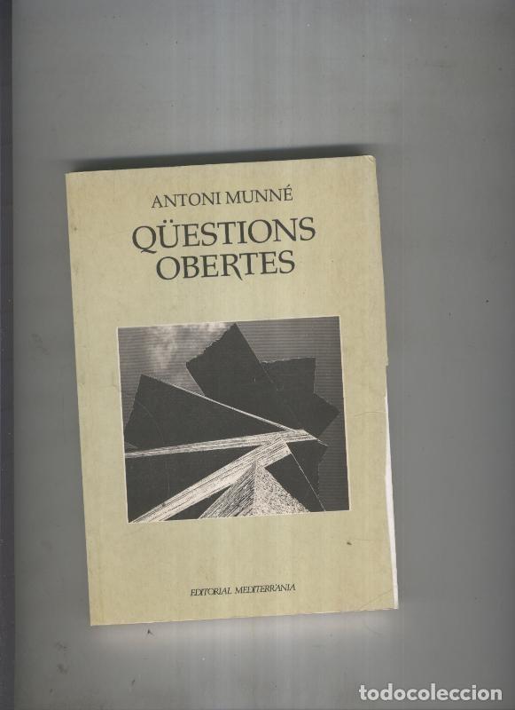Libri di seconda mano: Questions obertes - Antoni Munne