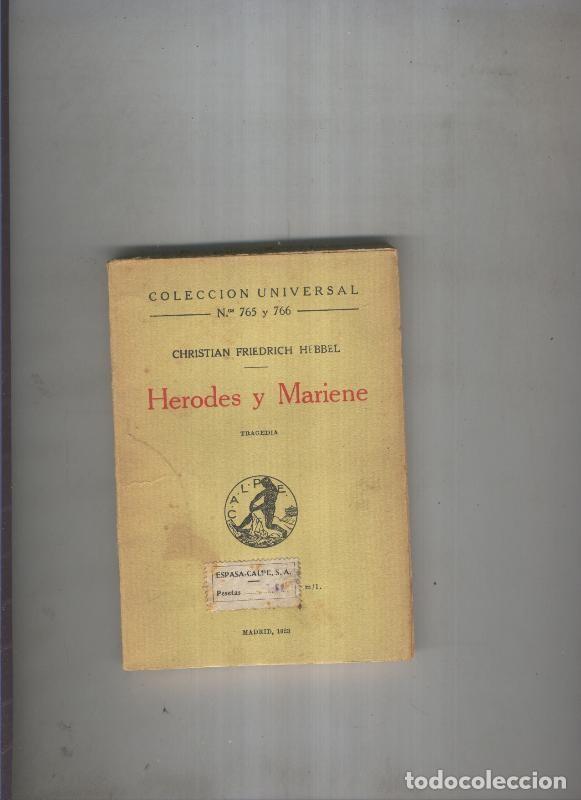 Libros: Herodes y Mariene - Christian Friedrich Hebbel