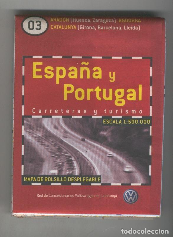 Libri di seconda mano: Mapa de bolsillo desplegable Espa&ntilde;a y Portugal numero 03 - Varios