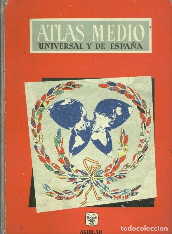 Libros: Atlas medio universal y de Espa&ntilde;a - Varios - Foto 1