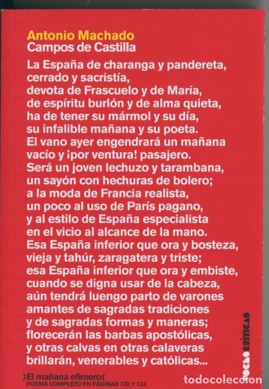 Livros em segunda m&atilde;o: Campos de Castilla - Antonio Machado