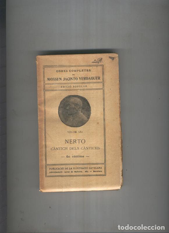 Libros: Nerto Volum XXI - Mossen Jacinto Verdaguer