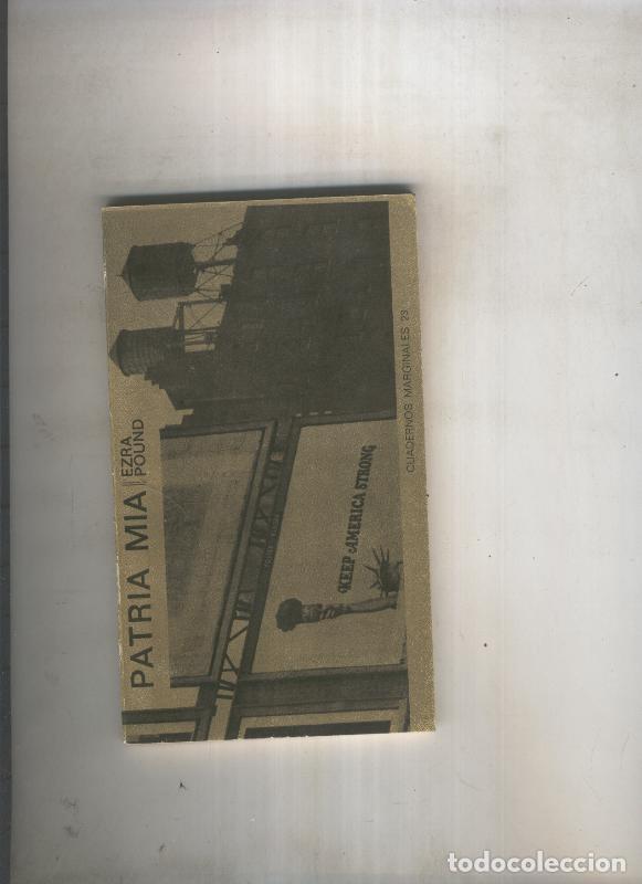 B&uuml;cher: Patria mia - Ezra Pound