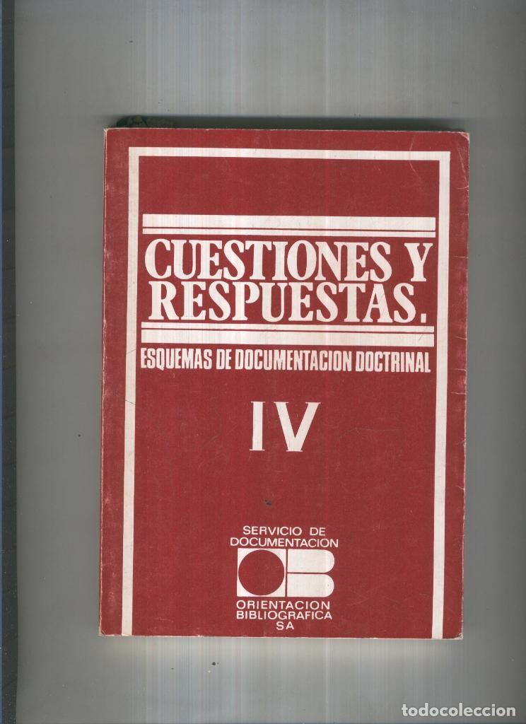 Libros: Cuestiones y respuestas Vol. IV - Varios - Foto 1