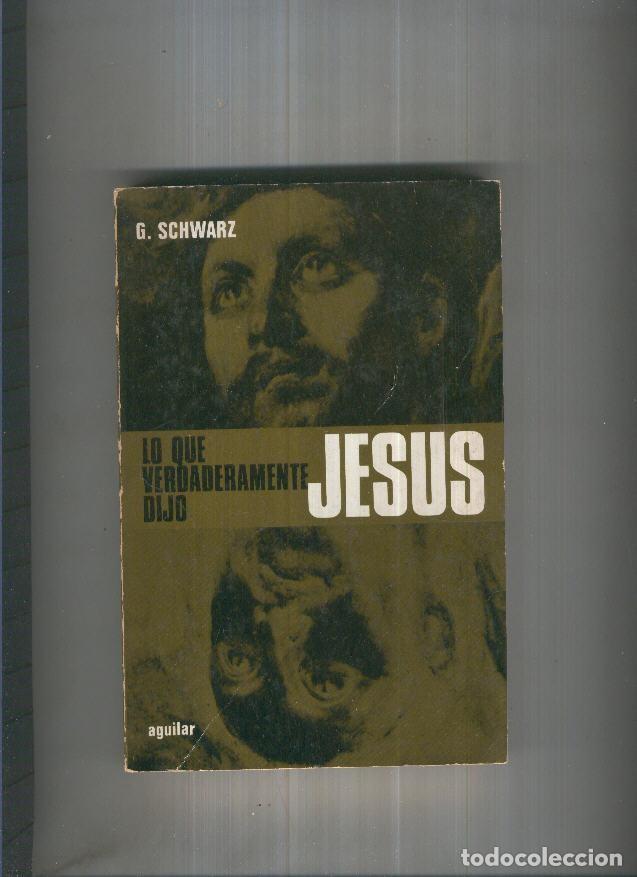 Libros: Lo que verdaderamente dijo Jesus - G. Schwarz